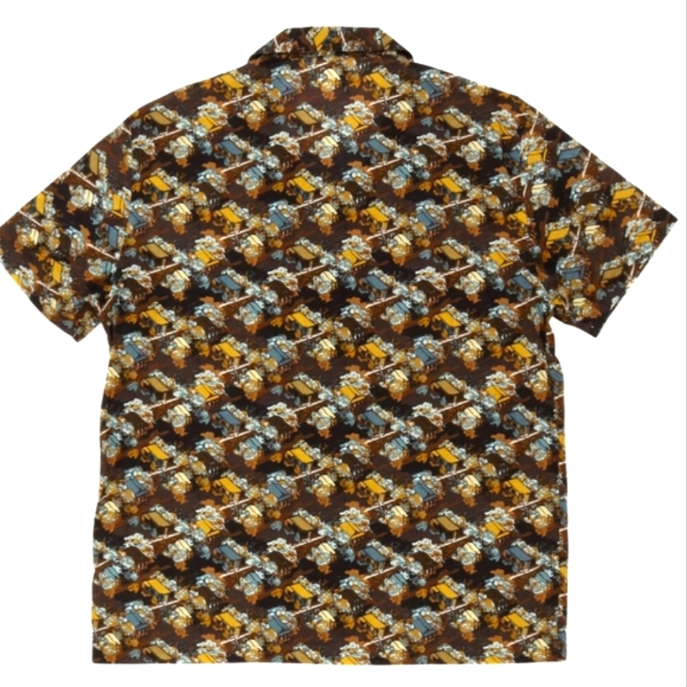 Billy Reid Short Sleeve Camp Shirt - Picture 2 of 3
